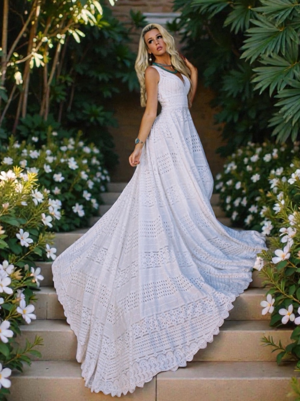 Wilderly Bohemian Bridal Gown Briar F184 
Size 10